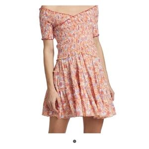 Poupette St. Barth Soledad Dress-Off the Shoulder Mini
